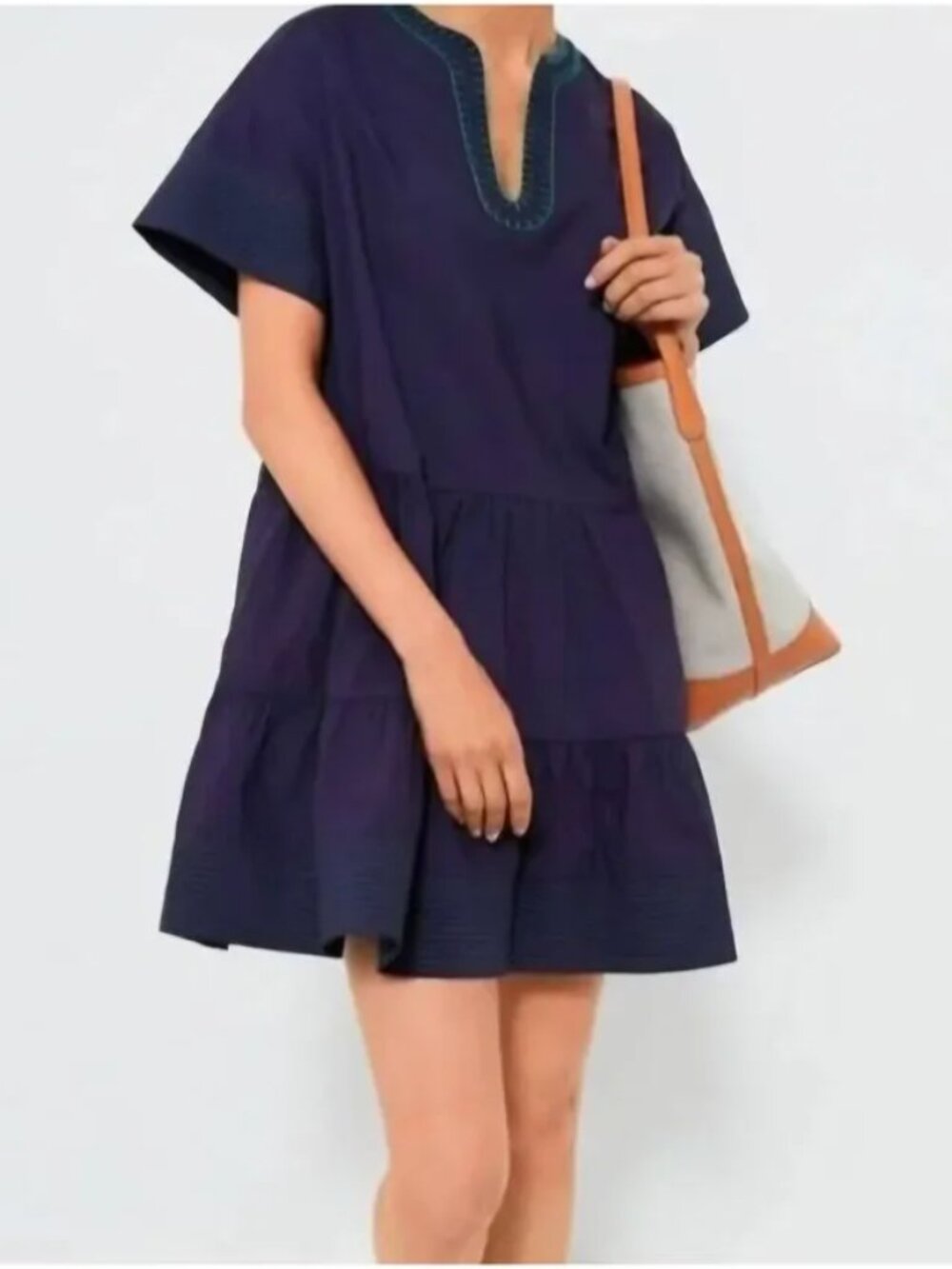 Pomander Place Navy Kinsley Dress